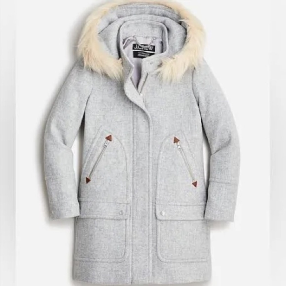 J Crew Chateau parka in Italian stadium-cloth wool J8369